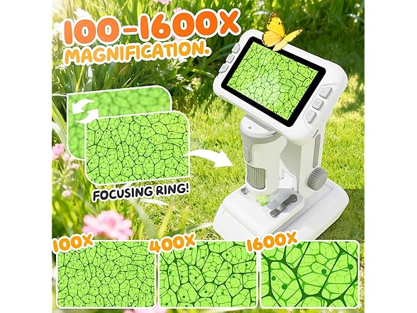 HEWEIMEI 1600X Microscope for Kids