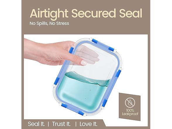 Bakken Borosilicate Glass Food Storage Containers with Lids 24 Pieces