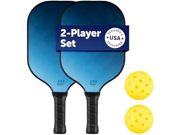 Sport Squad Pickleball Paddle Set 2-Player
