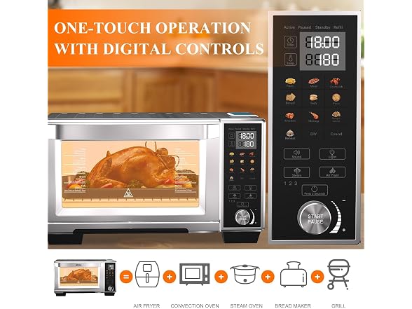 Bakers' Oven, 11-in-1 Max XL Large 30-Quart Smart Toaster Oven