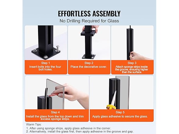 VEVOR Glass Clamp