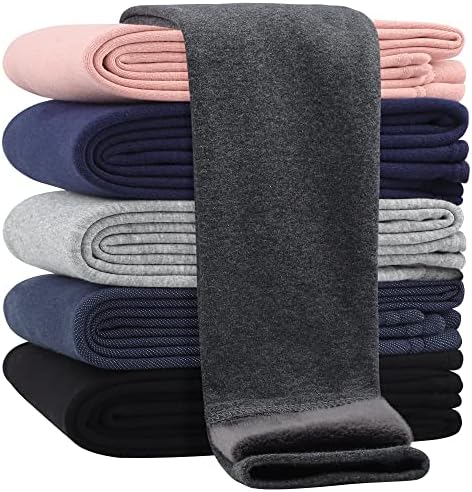 Girls Cotton Fleece Lined Leggings