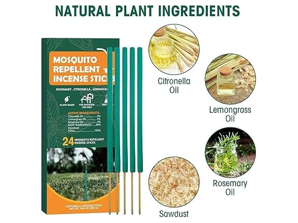 Mosquito Repellent Incense Sticks, 60 pcs