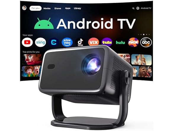 LYNCAST Native 1080P Smart Projector