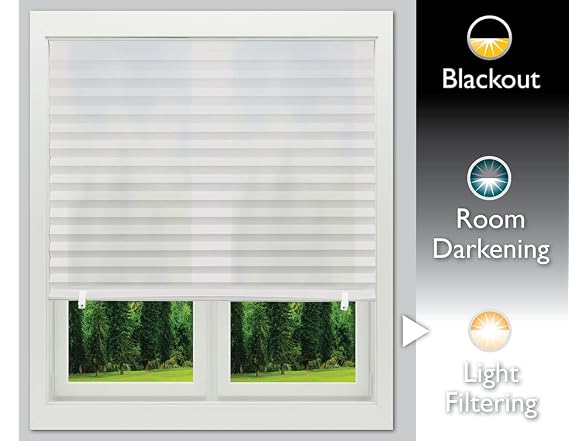 Redi Shade Pleated Paper Shade White 36x72 6pk