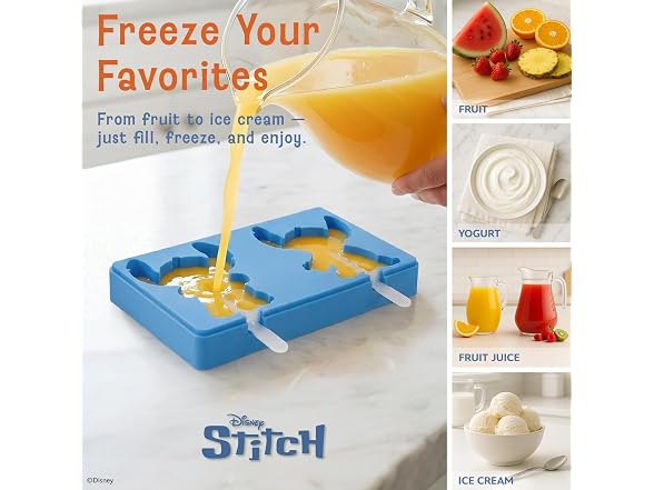 Disney Stitch Silicone Popsicle Molds 