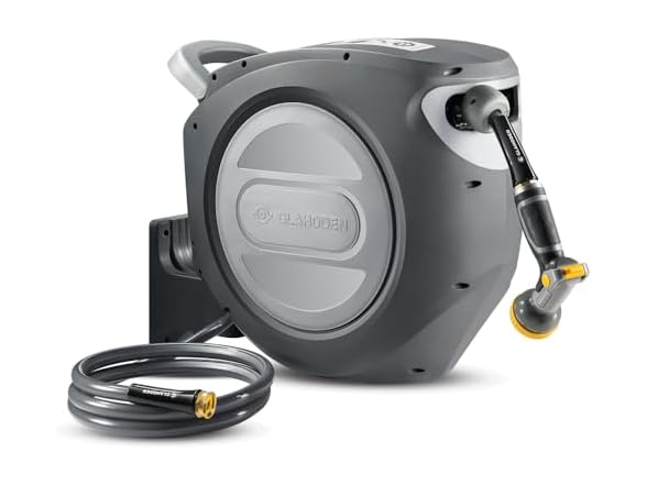 Retractable Garden Hose Reel | 5/8in x 100ft