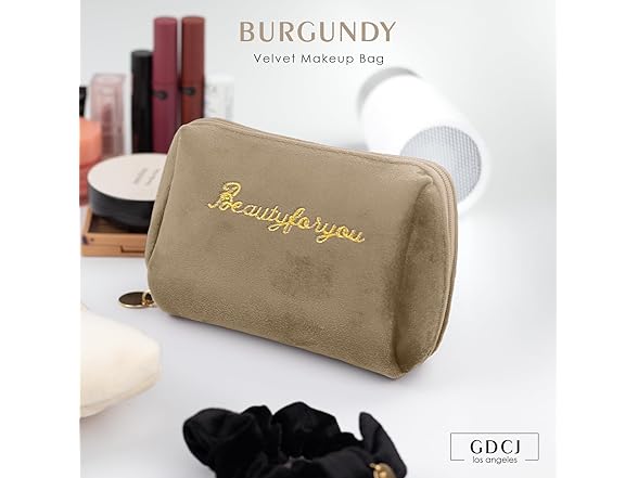 Junesters Velvet Makeup Bag,