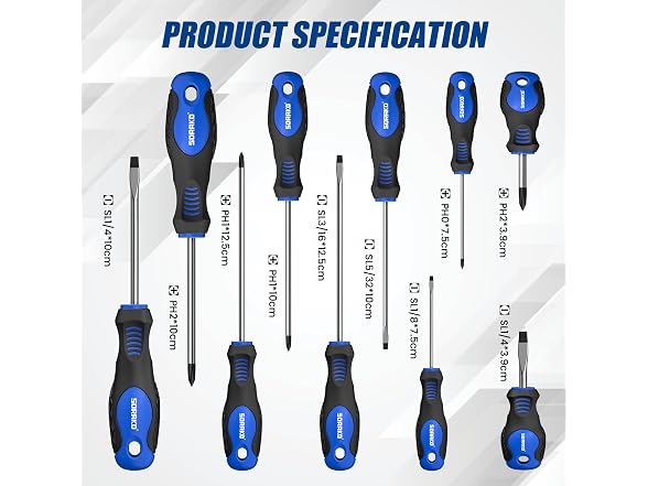 SORAKO 11-Piece Magnetic Screwdriver