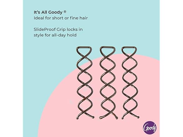 Goody SlideProof Mini Spin Pins