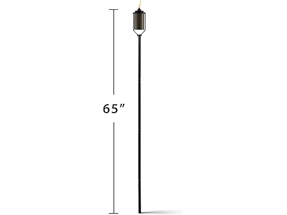 TIKI Easy Install 4-Pack Simply Metal Torches