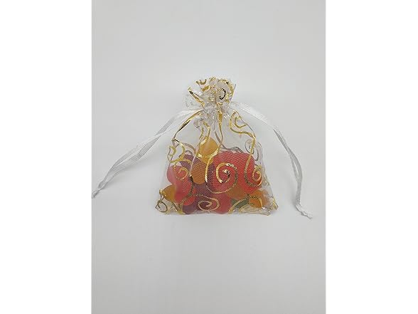 Ankirol 100pcs Sheer Organza Favor Bags