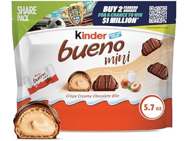 $1.99, Was $4.9918, 60% Off! Kinder Bueno Mini Milk Choc Hazelnut 5.7oz dealfomo