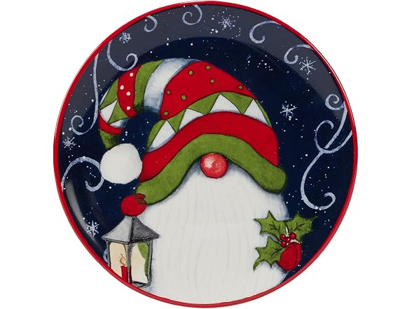 Certified International Holiday Magic Gnomes 6" Plates