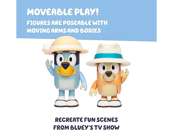 BLUEY 2pk Holiday Toy Figurines
