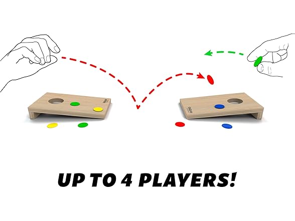 GoSports Coinshot Mini Tabletop Cornhole Game Set
