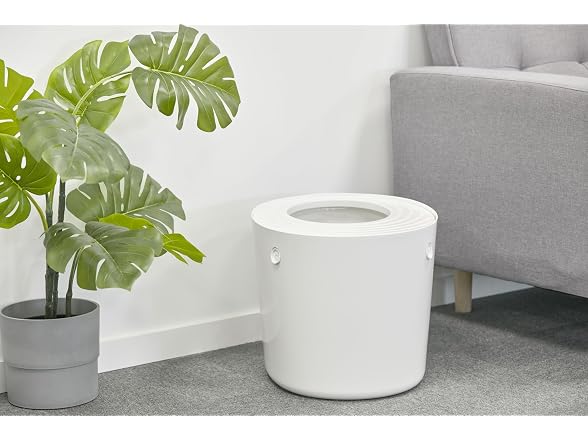 Iris Ohyama, Plastic Litter Box with Top Entr
