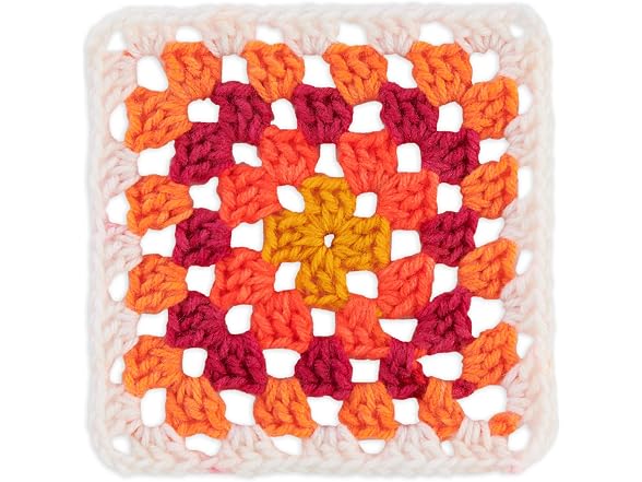 Red Heart All in One Granny Square-Soft