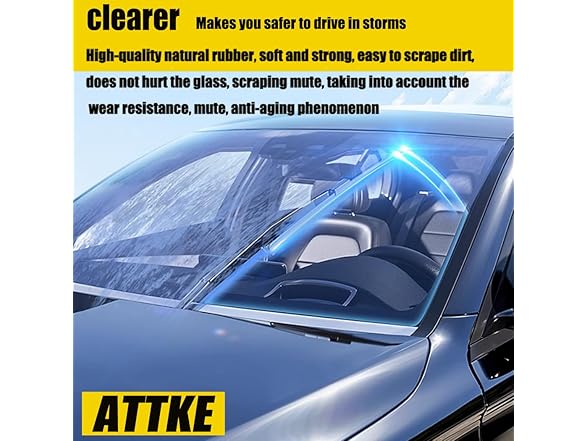 ATTKE Front and Rear Wiper Blade Set-Kia