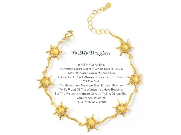 I Love You To My Daughter Bracelet