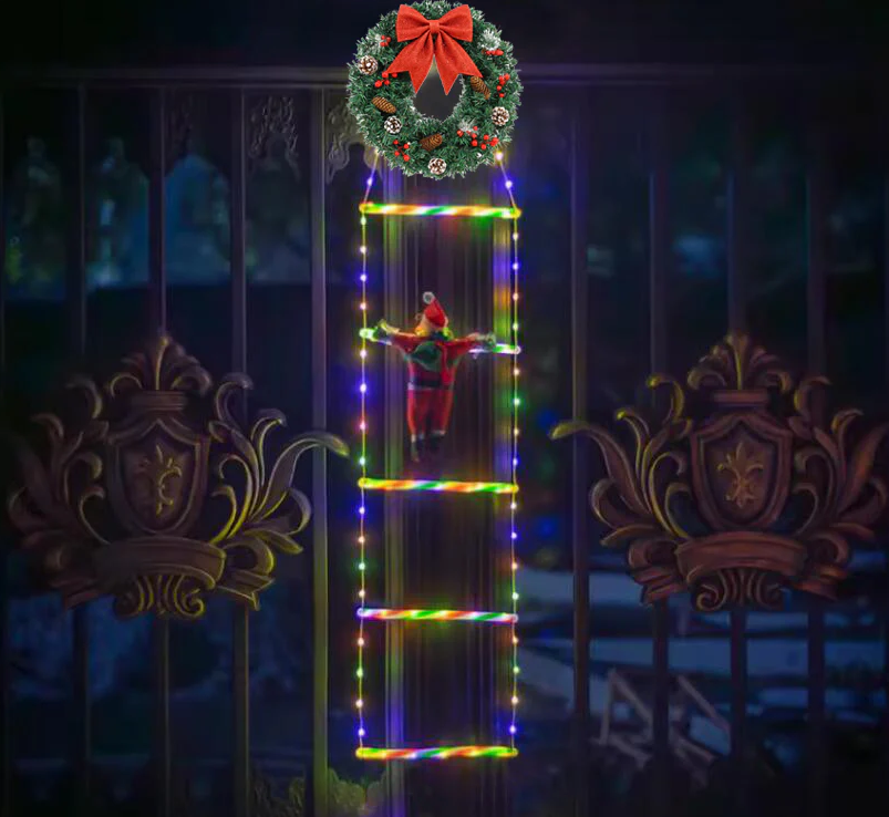 Solava SANTALAD Climbing Santa LED Ladder Lights - Gallery 18