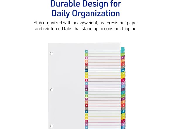 Avery A-Z Dividers for 3 Ring Binders