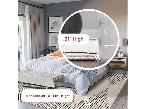 Nuloom Romina Black/Ivory Rug, 5' x 8'