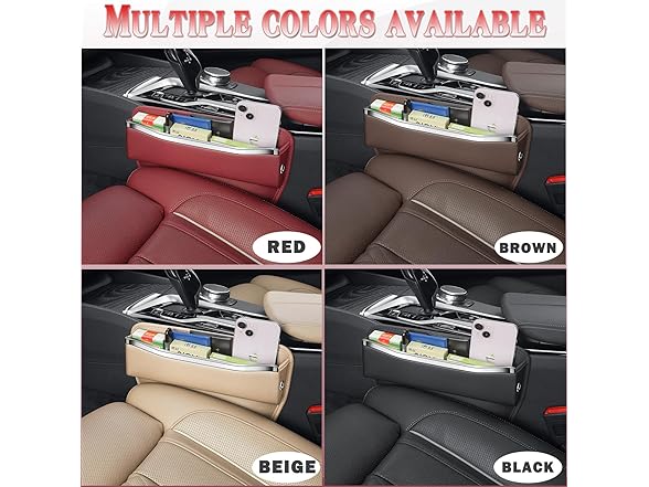 HALOYIVGO Car Seat Gap Filler - 2pk Brown
