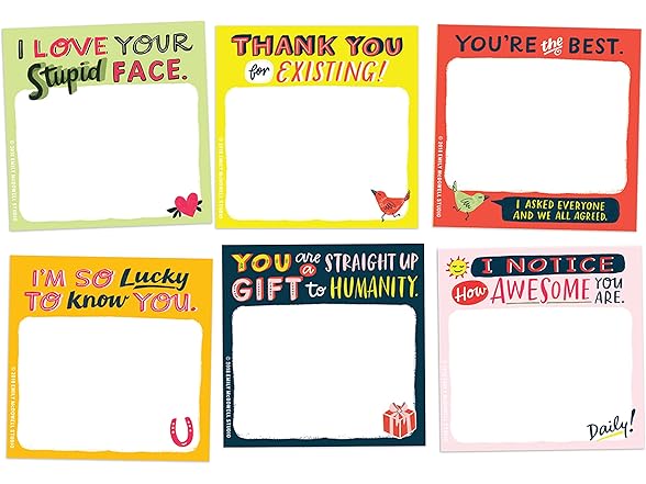 Em & Friends Thank You Sticky Note Packet