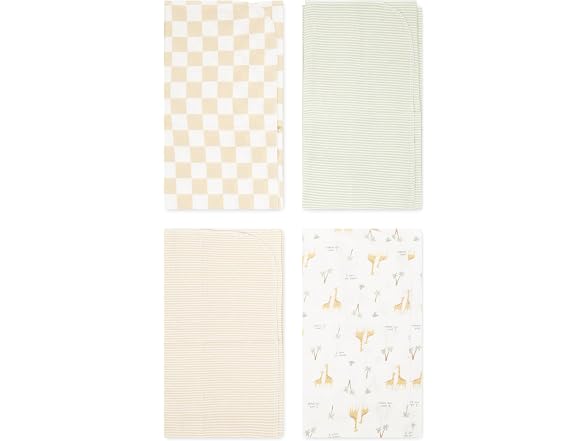 HUGGIES 4-Pack Flannel Receiving Blankets