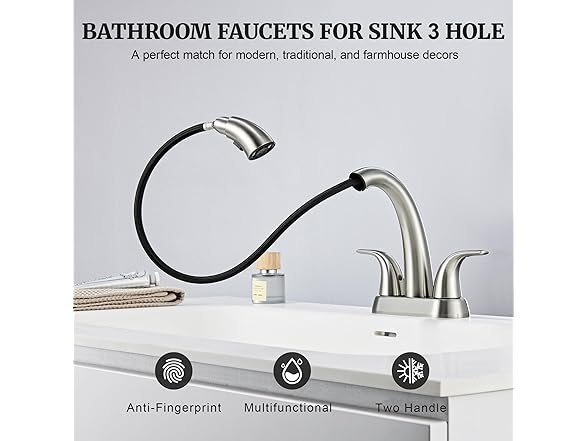 Brushed Nickel Pull Down Faucet