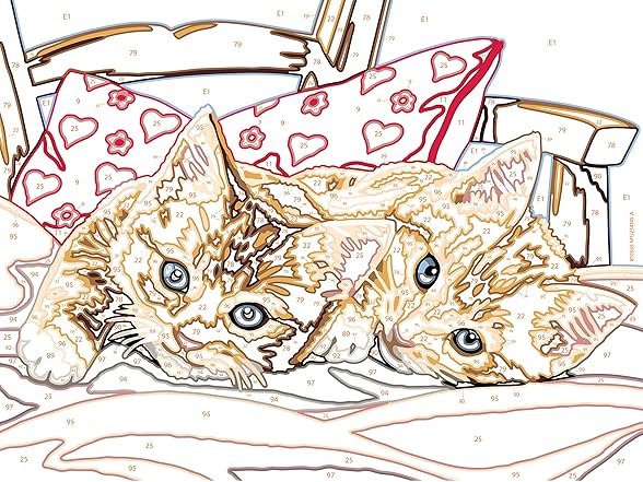 Ravensburger CreArt Two Cuddly Kids Paint by Numbers