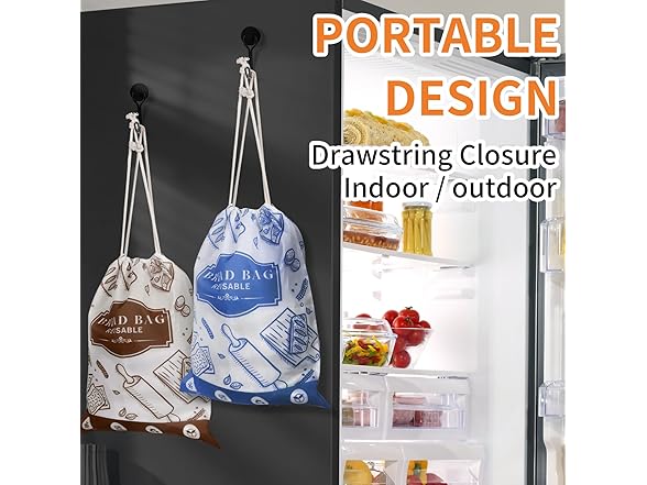 TISEMENT 4-Pack Bread Bags for Homemade Bread