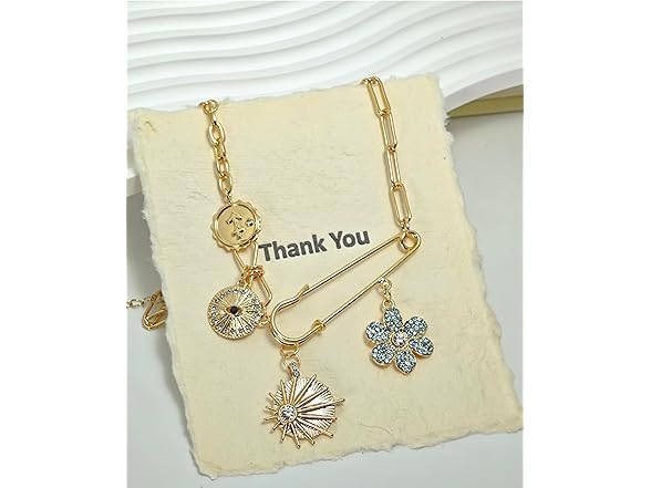 CVSQXPL Gold Charm Necklace for Women