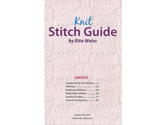 Leisure Arts Knit Stitch Guide