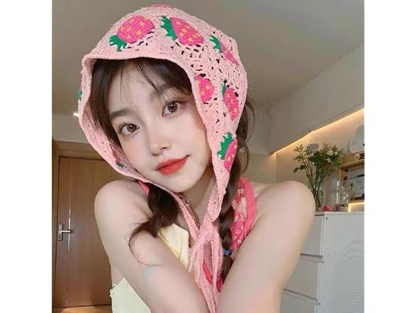 Voeveg 3Pcs Crochet Bandana 