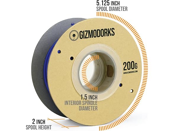 Gizmo Dorks PLA Filament for 3D Printers