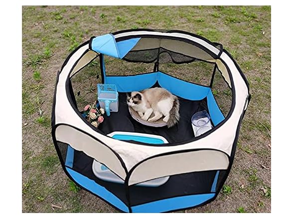 GREUS Portable Foldable Pet Playpen Pet