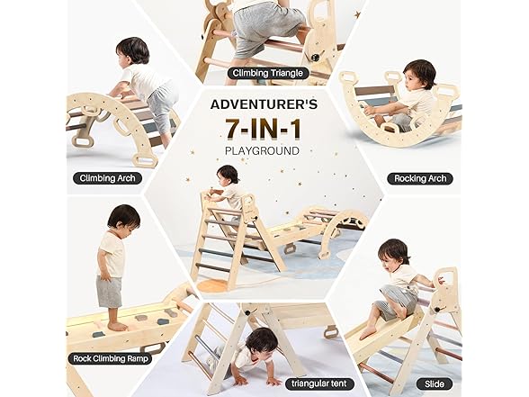BlueWood Pikler Triangle Climbing Set