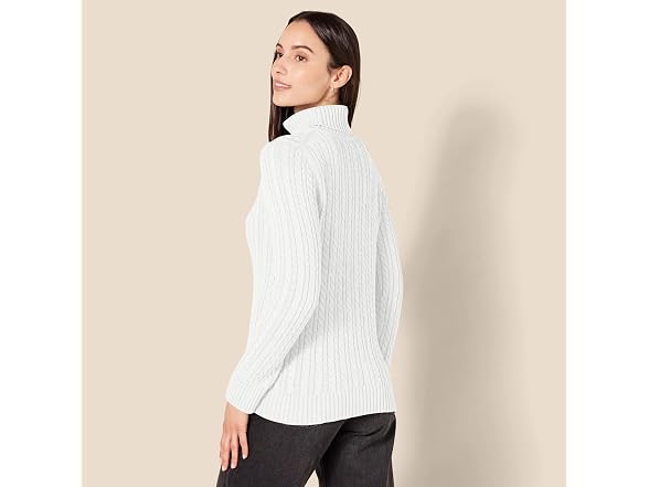Amazon Essentials Women Long Sleeve Cable Sweater