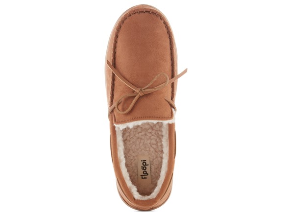 Floopi Men's Moccasin Slipper with Bow