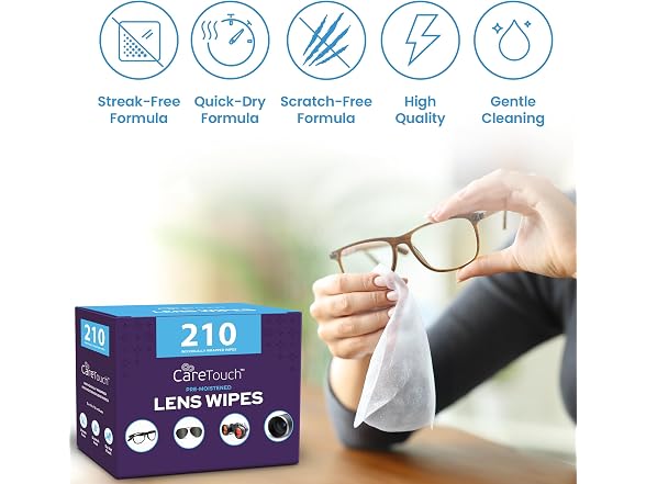 Care Touch | Lens Wipes for 400 Count