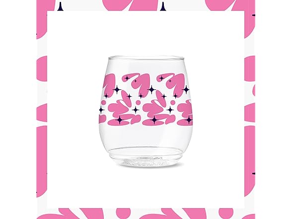 TOSSWARE 14oz Retro Plastic Glass 6Pk