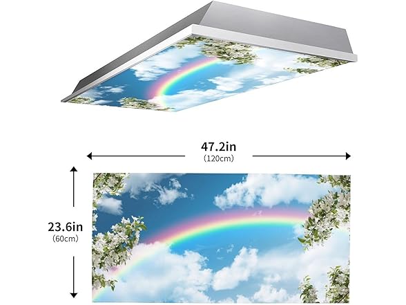 Fluorescent Light Covers 4x2ft 2Pcs