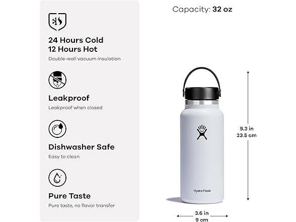Hydro Flask 32oz Wide Flex Cap Lupine