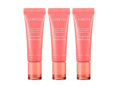 $14.99, Was $57, 73% Off! (3 Pack) Grapefruit LANEIGE Lip Glowy Balm dealfomo