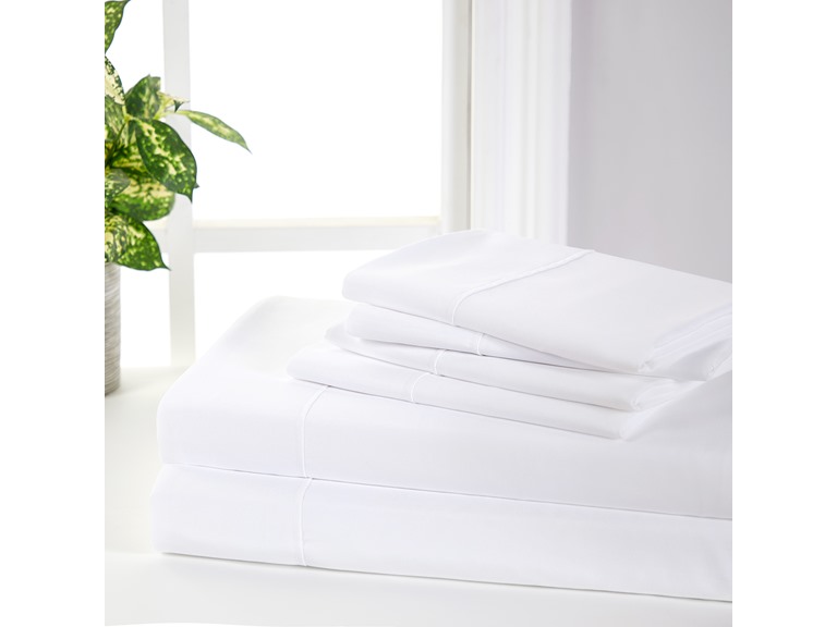 Bibb Home 2000 Count 6-Piece Bamboo Sheet Set with Suregrip