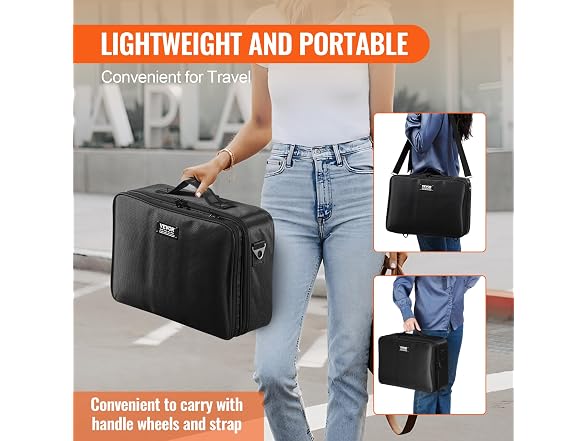 VEVOR Makeup Train Case Large Storage 3