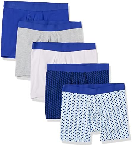 Amazon Essentials Mens Cotton Jersey Boxer Briefs