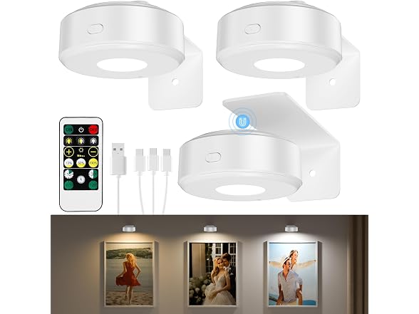 Lightbiz Picture Light White 3 Pcs
